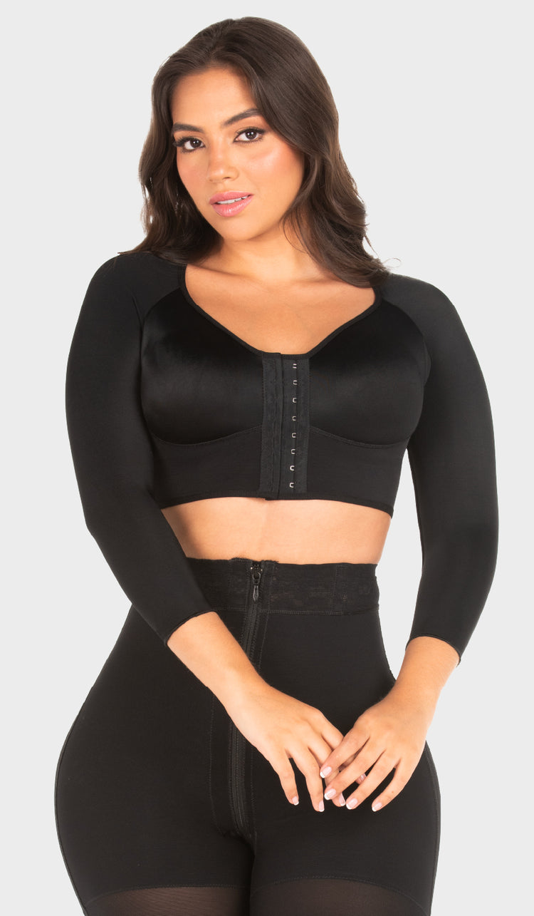 B00204 - Brasier posquirúrgico con manga color negro (8260265738549)