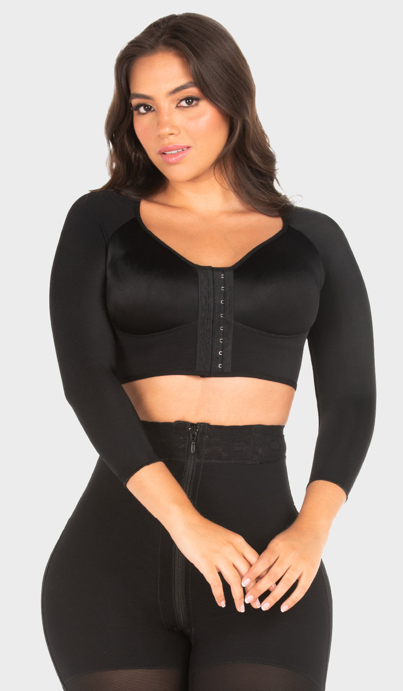 B00204 - Brasier posquirúrgico con manga color negro (8260265738549)