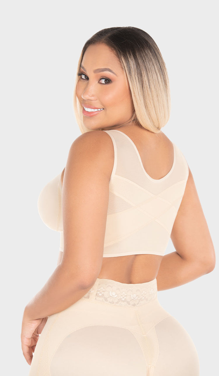 Brasier con hombro graduable color beige Ref. B00202 (8394321330485)