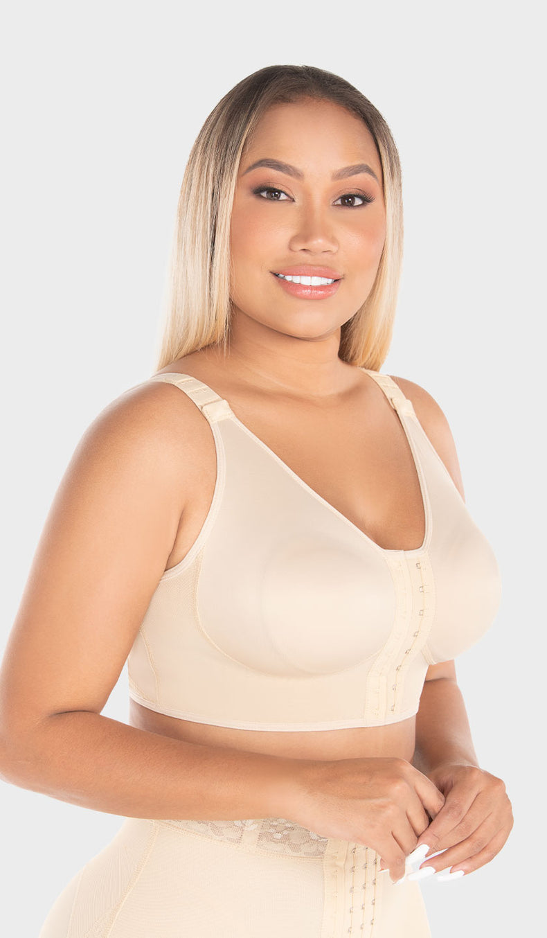 Brasier con hombro graduable color beige Ref. B00202 (8394321330485)