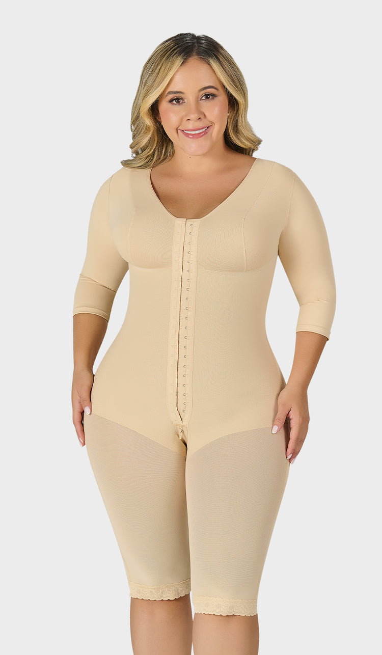 F-0161- Faja larga con cobertura en espalda, brazos y busto