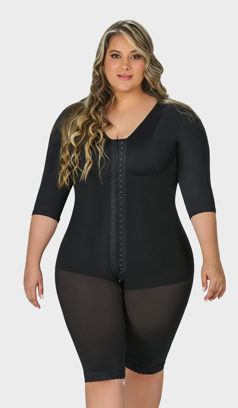 F-0161- Faja larga con cobertura en espalda, brazos y busto