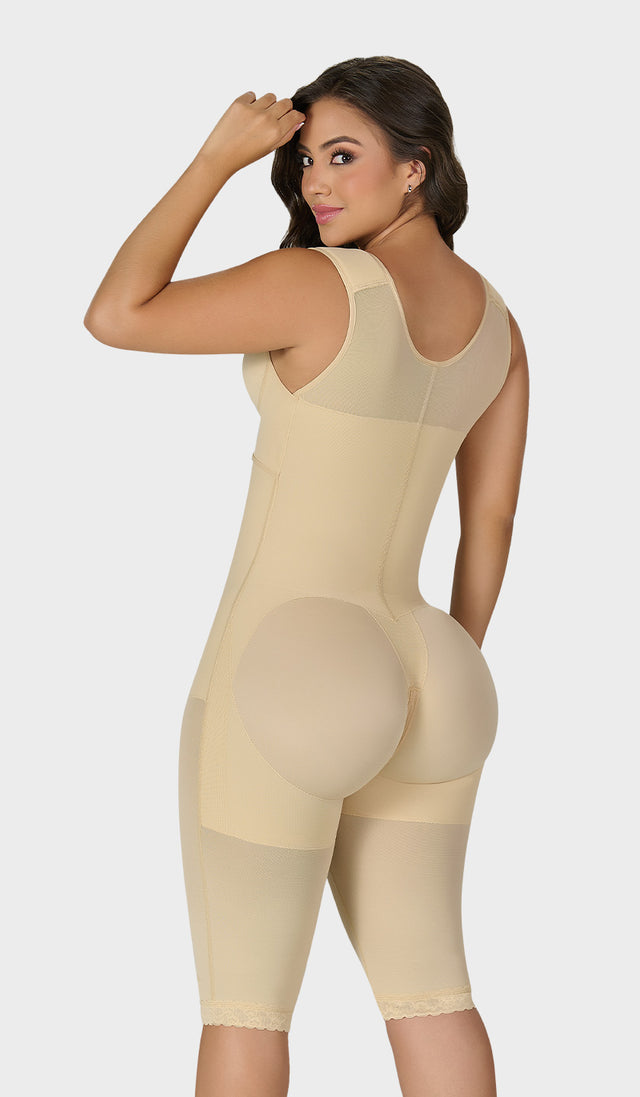 F-00470- Faja tipo reloj de arena® con brasier sobrepuesto