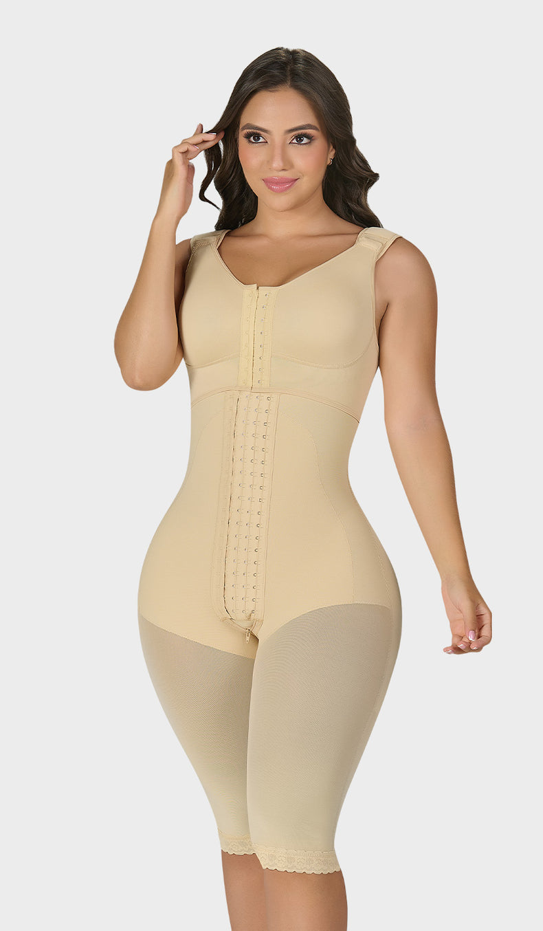 F-00470- Faja tipo reloj de arena® con brasier sobrepuesto