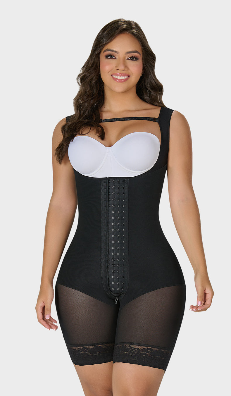 F-00485- Faja tipo reloj de arena® media pierna