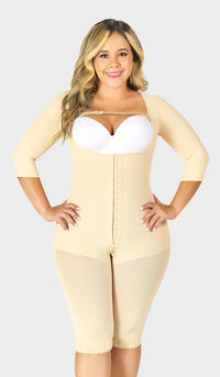 F-0074- Faja larga con cobertura en espalda y brazos