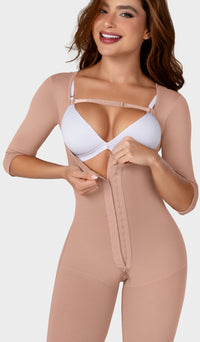 F-0074- Faja larga con cobertura en espalda y brazos