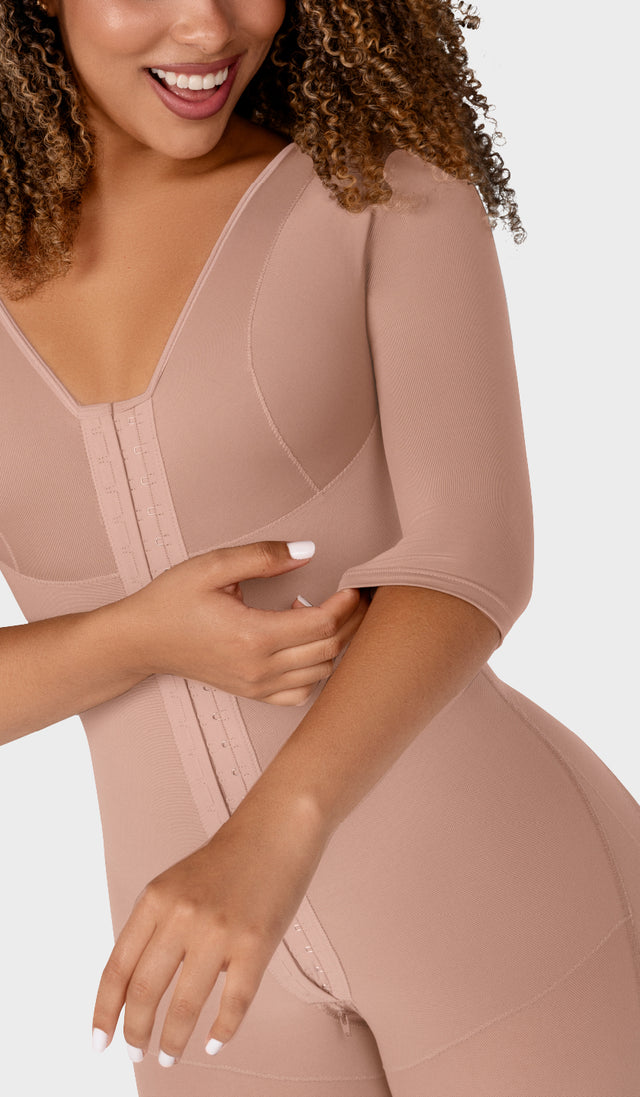 F-0161- Faja larga con cobertura en espalda, brazos y busto