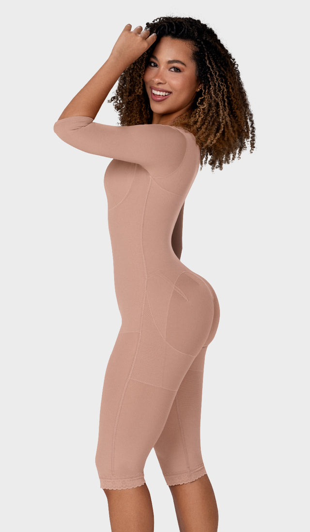 F-0161- Faja larga con cobertura en espalda, brazos y busto