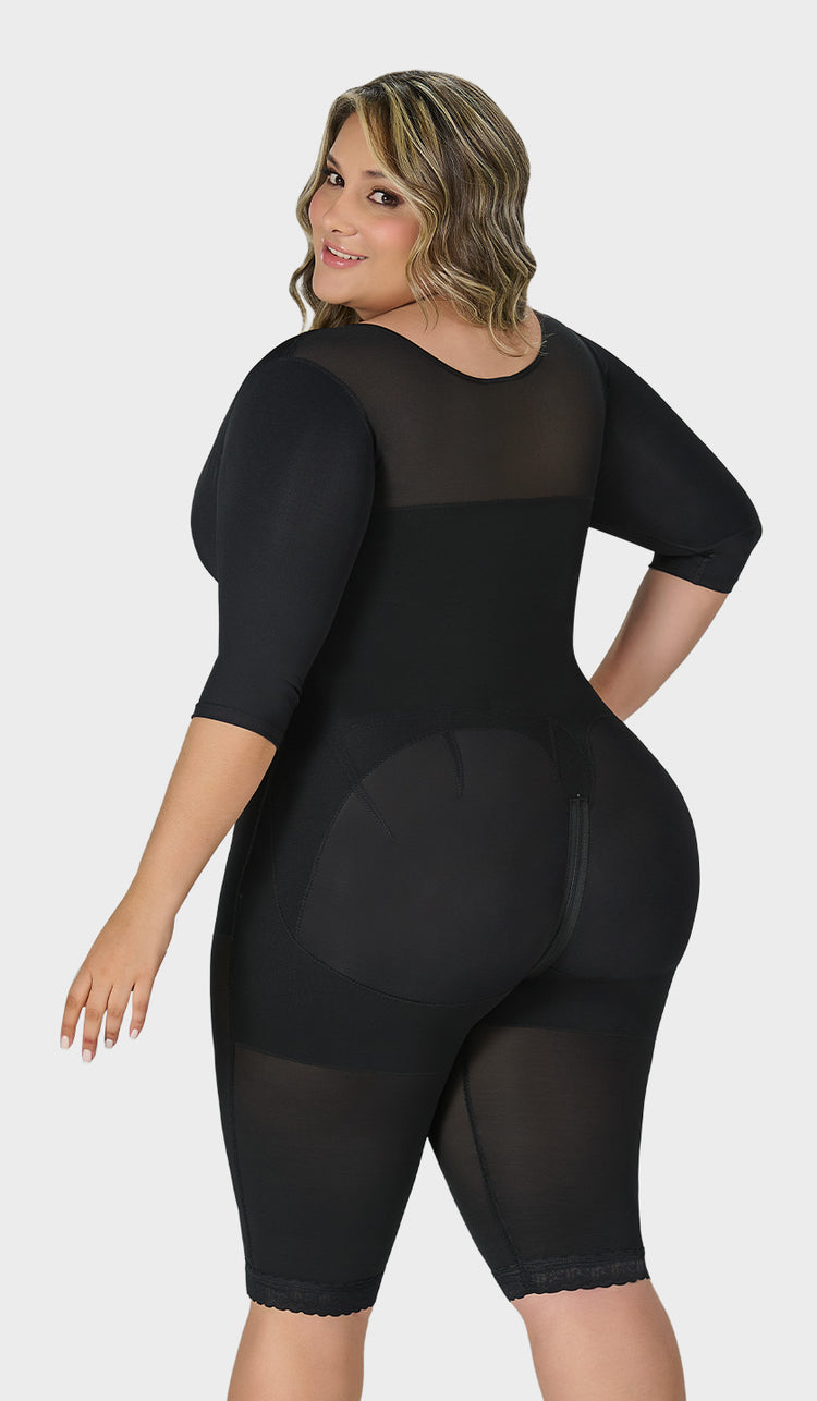 F-0161- Faja larga con cobertura en espalda, brazos y busto