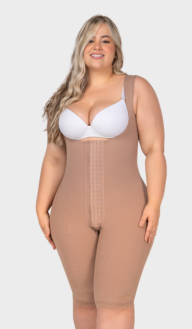 F-30475 - Faja larga espalda cubierta realce invisible