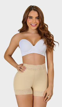 STA-0321- Short extracorto con talle alto y levanta glúteos